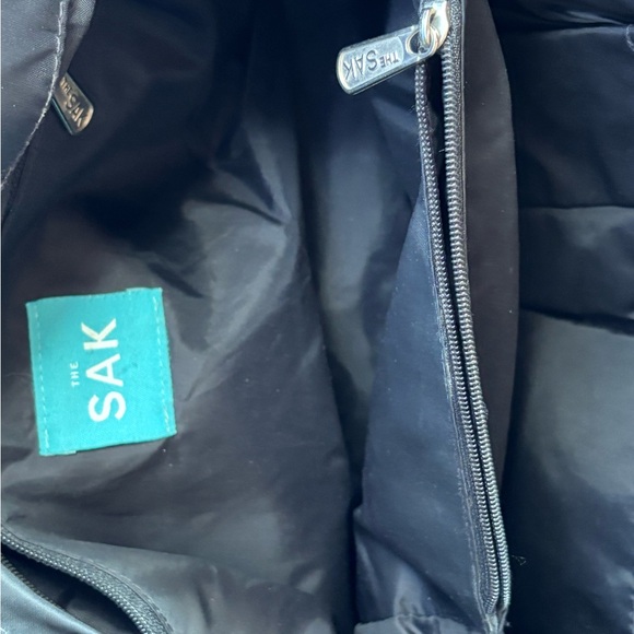 The Sak Y2K Black Crochet Knit Shoulder Bag 2000s Boho Purse - Picture 10 of 11